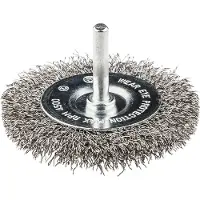 Graphite Draad Kopborstel 75x6,1mm INOX 0,05mm, Boormachine aansluiting