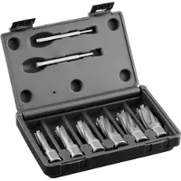 EUROBOOR TCT.KIT | 6-delige kernborenset 19,05 mm Weldon opname (RVS) - TCT.KIT