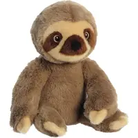 Aurora Eco Nation pluche knuffeldier luiaard - bruin - 24 cm - jungle dieren thema speelgoed