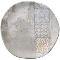 H&h set van 12 Malaga fruitborden in gedecoreerd steengoed, 20 cm
