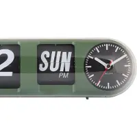 Karlsson Tube Flip Wandklok | 38x13.5x10cm | Jungle groen
