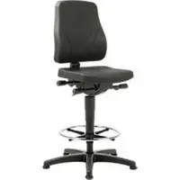 BIMOS Bureaustoel All-In-One 9631, opstaphulp en glijders, kunstleer, skai zwart