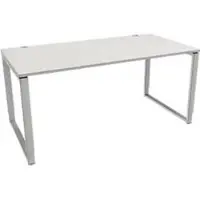 Schäfer Shop bureau Modena Flex, in hoogte verstelbaar, rechthoekige vorm, beugelvoet, breedte 1600 mm, lichtgrijs