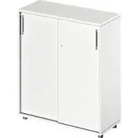 Schäfer Shop schuifdeurkast TETRIS WOOD, 3 OH, B 1000 mm, hoogte incl. glijders, wit