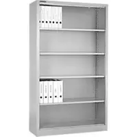 Schäfer Shop stellingkast MS, 5 OH, B 950 x D 400 x H 1935 mm, plaatstaal, verkeerswit