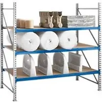 Ssi Stellingsysteem WR 600, basissectie, dwarssteun blauw, met 3 niveaus, 2500 x 2200 x 1050 mm