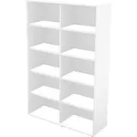 Schäfer Shop Boekenkast TETRIS WALL, 5 HC, B 1000 x D 420 x H 1880 mm, wit