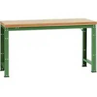 Manuflex werkbank Profi standaard, Tafelblad multiplex B 1750 x D 700, resedagroen