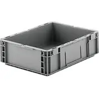 Ssi Stapelbak Euro serie MF 4120- polypropeen - L 400 x B 300 x H 120 mm - 10 l - gesloten handgrepen - grijs