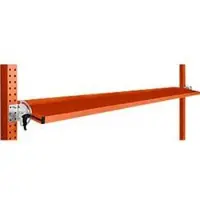 Manuflex kantelbare opbergconsole, voor de serie Universal of Profi, bruikbare diepte 195 mm, voor tafelbreedte 2000 mm, roodoranje