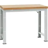 Manuflex werkbank Profi standaard, Tafelblad multiplex B 1250 x D 700, lichtgrijs