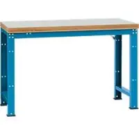 Manuflex werkbank Profi standaard, Tafelblad kunststof B 1500 x D 700, lichtblauw