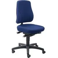 BIMOS Bureaustoel All-In-One Trend 9633, met wielen, stoffen bekleding, Duotec blauw