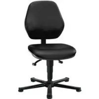 BIMOS Labostoel Basic, kunstleer, Stamskin Top zwart