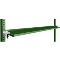 Manuflex kantelbare opbergconsole, voor de serie Universal of Profi, bruikbare diepte 195 mm, voor tafelbreedte 2000 mm, resedagroen