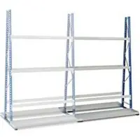 MANORGA Profiel-magazijnrek, dubbelzijdig, aanbouwsectie, H 3000 x L 1800 x D 600 mm
