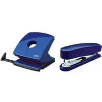 Novus Voordeelset Hefter B2 + perforator B 230, nietvermogen 25 vellen, perforeervermogen 30 vellen, blauw