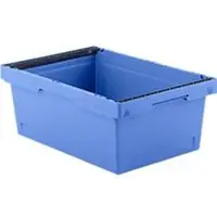 Ssi Nestbare en stapelbak KMB B 622 – polypropeen - met stapelbeugels - L 607x B 399x H 223mm - 36 L - blauw