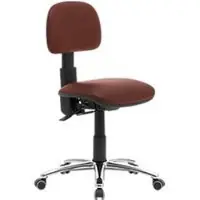 Leyform Bureau- of werkstoel 764 , met verstelbare rugleuning, donkerbruin