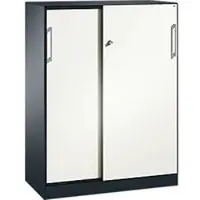 C+P Schuifdeurkast ASISTO C 3000, 3 ordnerhoogten, met afdekplaat, breedte 1000 mm,