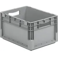 Ssi Lichte Eurobox ELB 4220, van PP, inhoud 20,4 l, zonder deksel, grijs