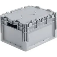 Ssi Lichte Eurobox ELB 4220, van PP, inhoud 20,4 l, met deksel, grijs