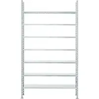 Ssi Archiefrekken, basisvak, 7 legborden, breedte 750 x diepte 300 mm, verzinkt