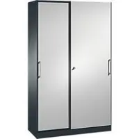 C+P Schuifdeurkast ASISTO C 3000, 5 ordnerhoogten, afsluitbaar, breedte 1200 mm,
