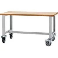 Schäfer Shop Werkbank - verrijdbaar - B 1500 x D 700 x H 835 mm - lichtgrijs