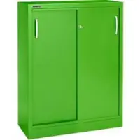 Schäfer Shop Schuifdeurkast, 3 ordnerhoogten, B 1200 mm, appelgroen RAL 6018