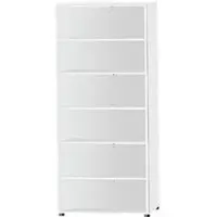 Schäfer Shop START UP boekenkast, spaanplaat, 6 OH, B 800 x D 420 x H 2196 mm, wit