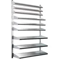 Schäfer Shop Wandplank 9 VK , 9 schappen, L 1000 x B 640 x D 100/155/220 mm, zonder dozen
