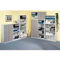 Schäfer Shop Voorzetdeur, voor archiefrek Archivo Color, 5 ordnerhoogten, b 800 mm, platinagrijs