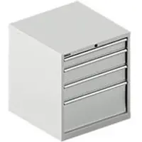 Schäfer Shop Ladekast SCHÄFER 36-36, 4 schuifladen, tot 75 kg, B 717 x D 725 x H 800 mm, lichtgrijs