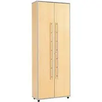 Schäfer Shop Archiefkast Moxxo IQ, hout, 5 legborden, 6 ordnerhoogten, B 801 x D 362 x H 2166 mm, afsluitbaar, esdoornpatroon
