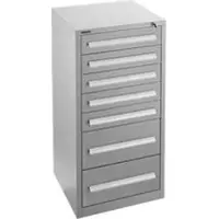 Schäfer Shop ladekast SF 70, 7 laden, witaluminium RAL 9006 witaluminium RAL 9006