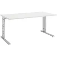 Schäfer Shop Bureautafel Moxxo IQ, rechthoek, C-poot, B 1600 x D 800 x H 735 mm, wit