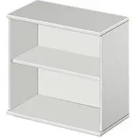 Schäfer Shop START UP opzet/bijzet boekenkast, 2 OH, 1 legbord, B 800 x D 420 x H 726 mm, lichtgrijs