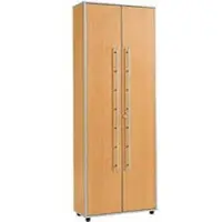 Schäfer Shop Archiefkast Moxxo IQ, hout, 5 legborden, 6 ordnerhoogten, B 801 x D 362 x H 2166 mm, afsluitbaar, beukenpatroon