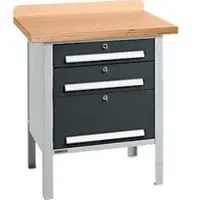 Schäfer Shop Box-type werkbank PWi 75-7, beuken decor multiplex blad, tot 750 kg, B 750 x D 700 x H 840 mm