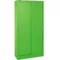 Schäfer Shop Schuifdeurkast, 5 ordnerhoogten, B 1200 mm, appelgroen RAL 6018