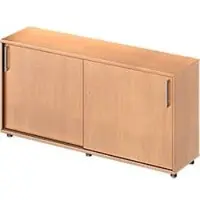Schäfer Shop Schuifdeurkast TETRIS WOOD, 2 ordnerhoogten, B 1600 mm, hoogte incl. glijders, beukenpatroon