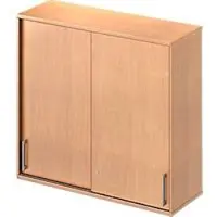 Schäfer Shop Opzetkast met schuifdeuren TETRIS WOOD, 3 ordnerhoogten, B 1200 mm, beukenpatroon