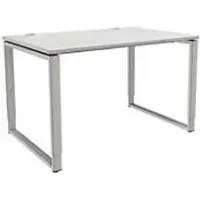 Schäfer Shop bureau Modena Flex, in hoogte verstelbaar, rechthoekige vorm, beugelvoet, breedte 1200 mm, lichtgrijs