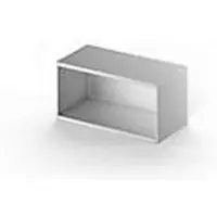 Schäfer Shop TETRIS SOLID opzet boekenkast, staal, 1 OH, B 800 x D 413 x H 383 mm, blank-alu
