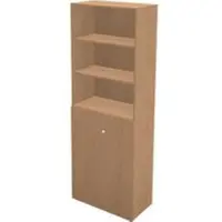 Schäfer Shop TETRIS WALL combi-boekenkast, 6 OH, 3 open vakken + 2 deuren, B 800 x D 440 x H 2250 mm, beukendecor