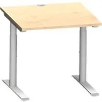Schäfer Shop MODENA FLEX bureau, 800 x 800 mm, esdoorn