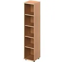 Schäfer Shop open kast TETRIS WOOD, 5 OH, hoogte incl. glijders, B 400 mm, beuken afwerking