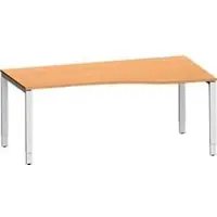 Schäfer Shop bureau MODENA FLEX, aanbouw rechts, B 1800 mm, beuk