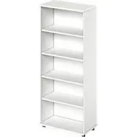 Schäfer Shop open kast TETRIS WOOD, 5 OH, hoogte incl. glijders, B 800 mm, wit